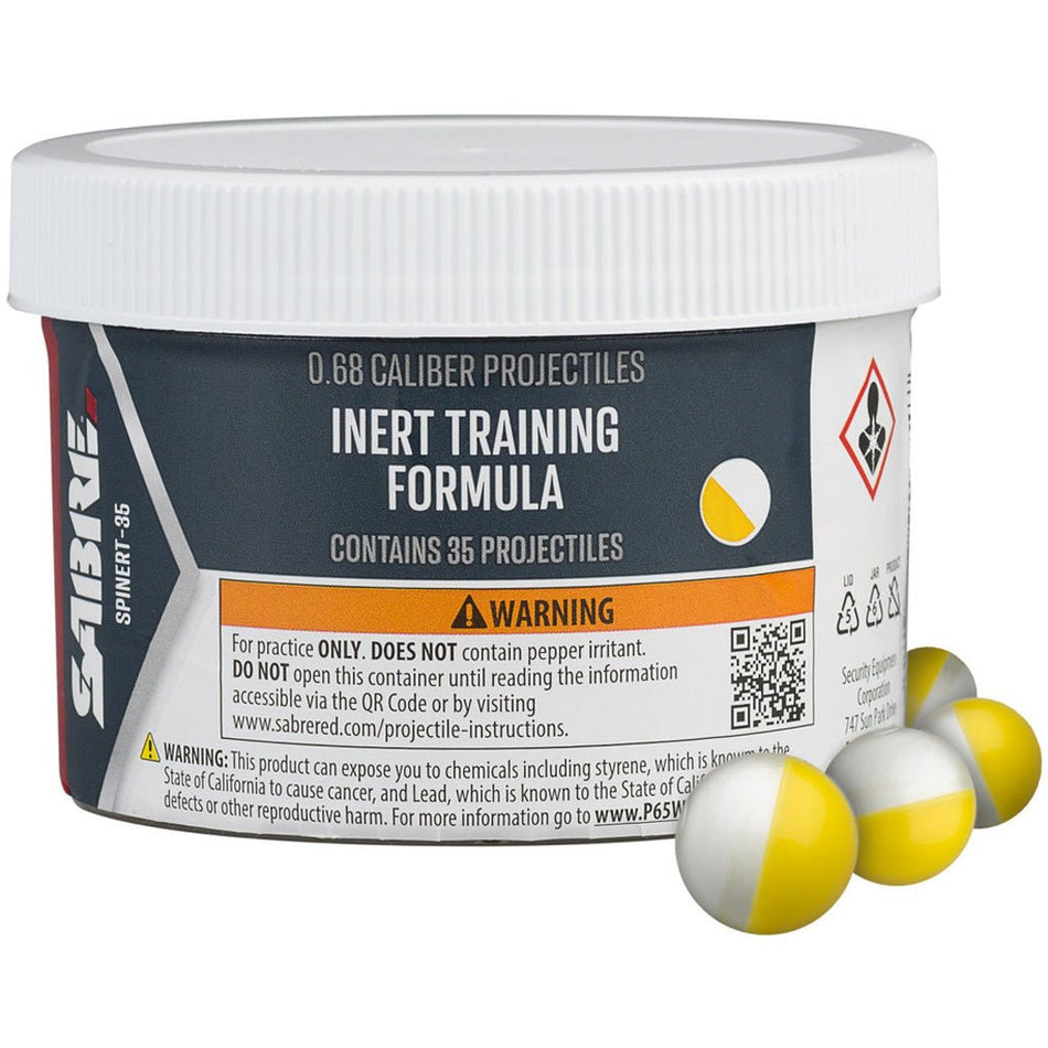 Sabre Inert Practice 0.68 Caliber Projectile 35ct - Get Tight Gear