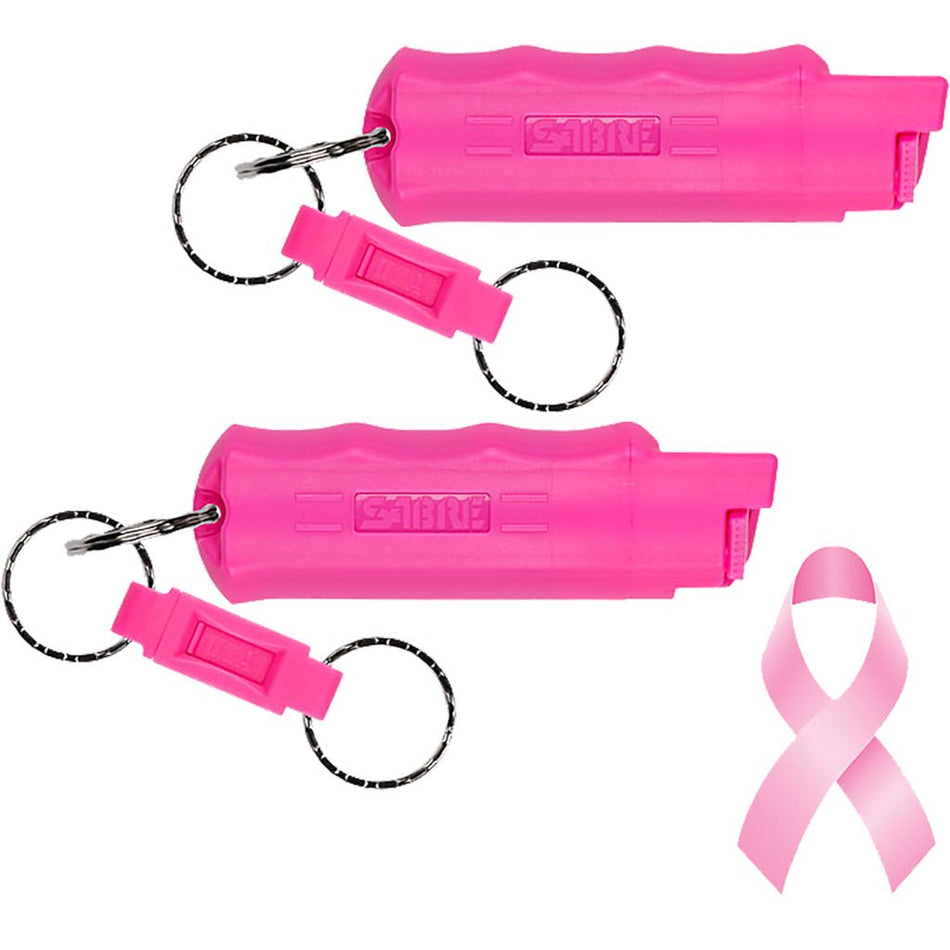 Sabre Key Case Pepper Spray Combo Pack Pink 2 pk. - Get Tight Gear