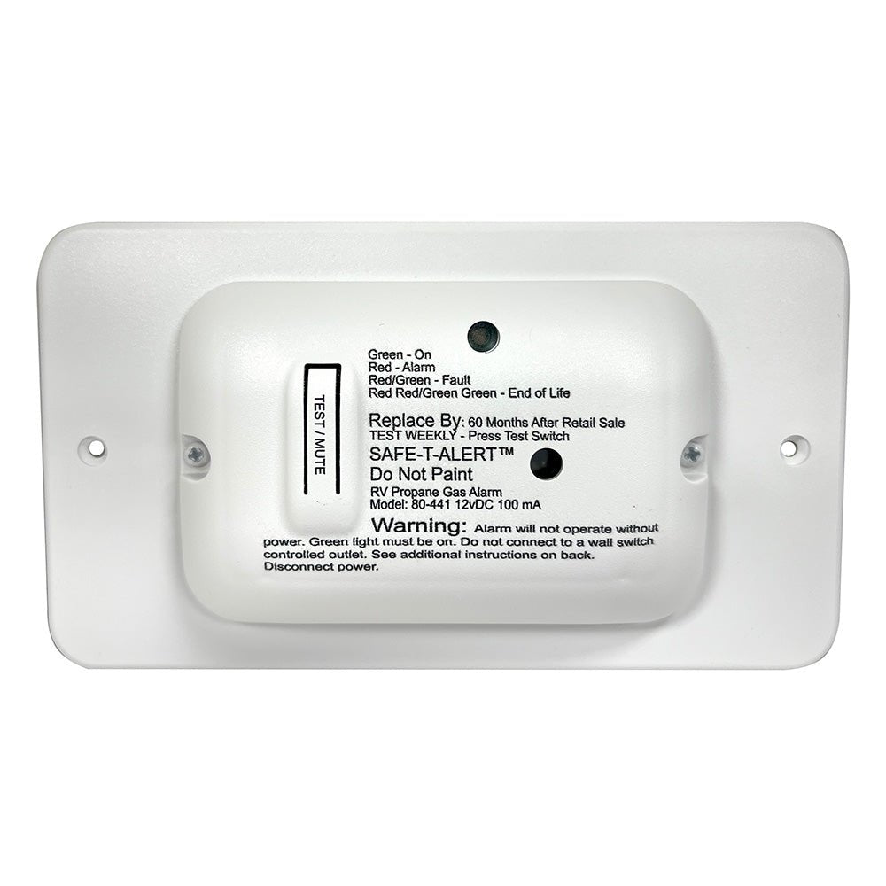 Safe - T - Alert 80 Series White Propane Gas Alarm - 12V - Get Tight Gear