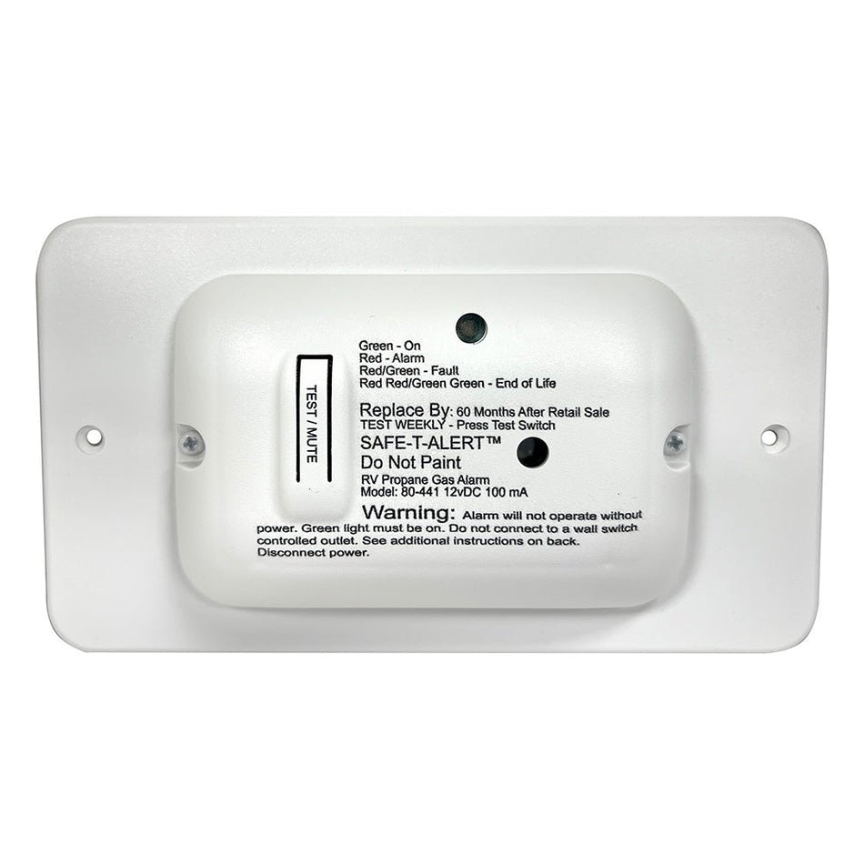 Safe - T - Alert 80 Series White Propane Gas Alarm - 12V - Get Tight Gear