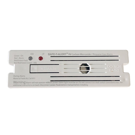 Safe - T - Alert Combo Carbon Monoxide Propane Alarm Surface Mount - White - Get Tight Gear