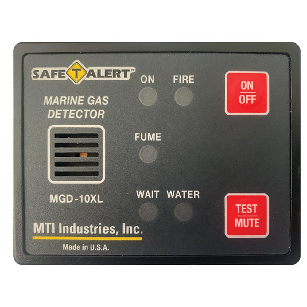 Safe - T - Alert Gas Vapor Alarm Fume, Fire, Bilge Water - Black Surface Mount - Get Tight Gear