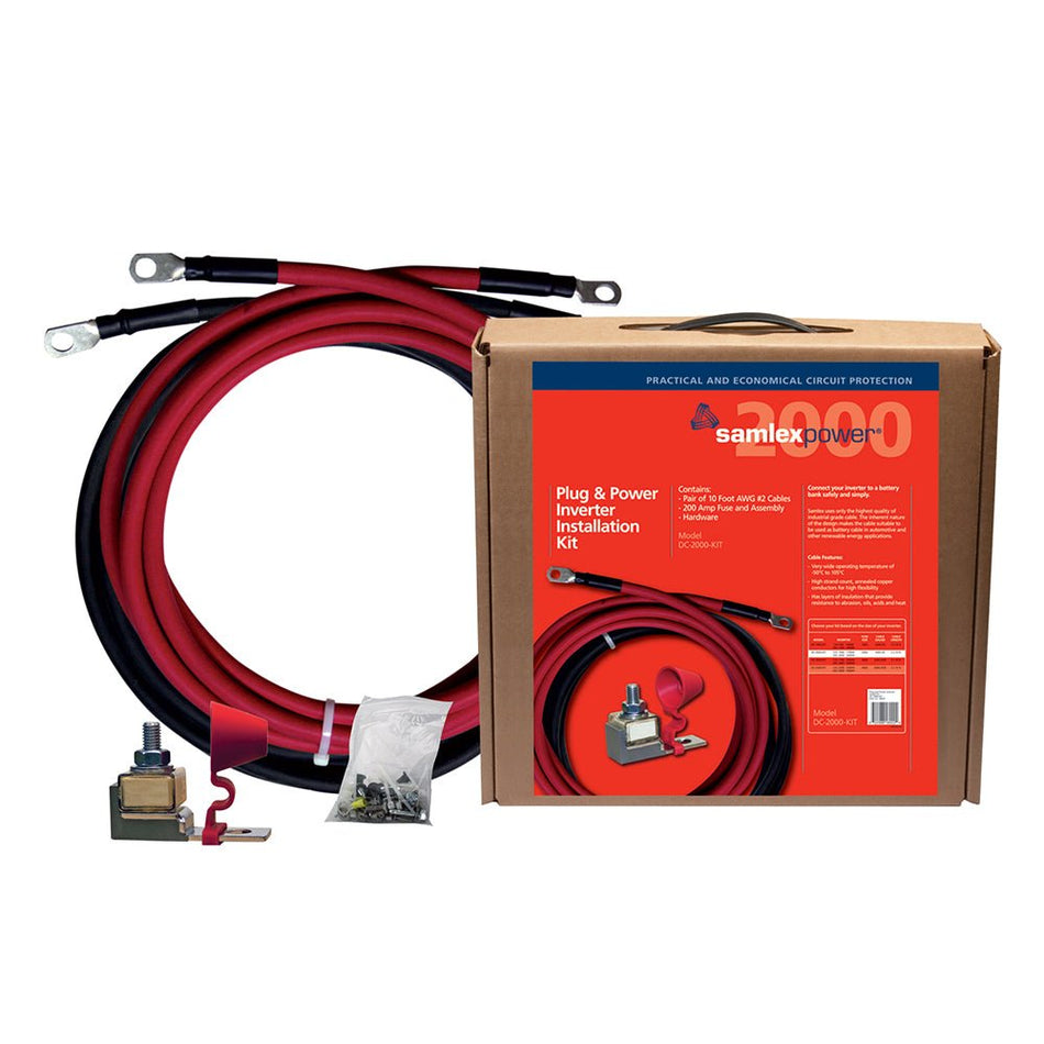 Samlex 200A Inverter Installation Kit f/2000W Inverter - Get Tight Gear