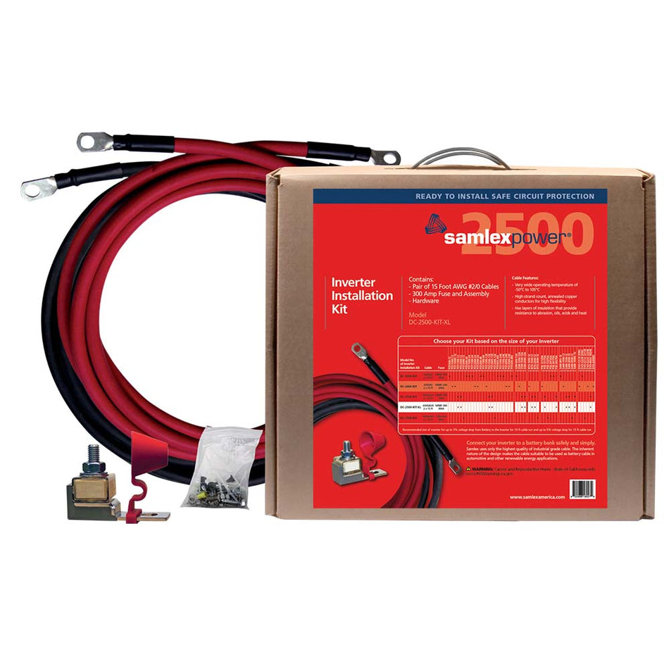Samlex 2500W Inverter Install Kit - Get Tight Gear
