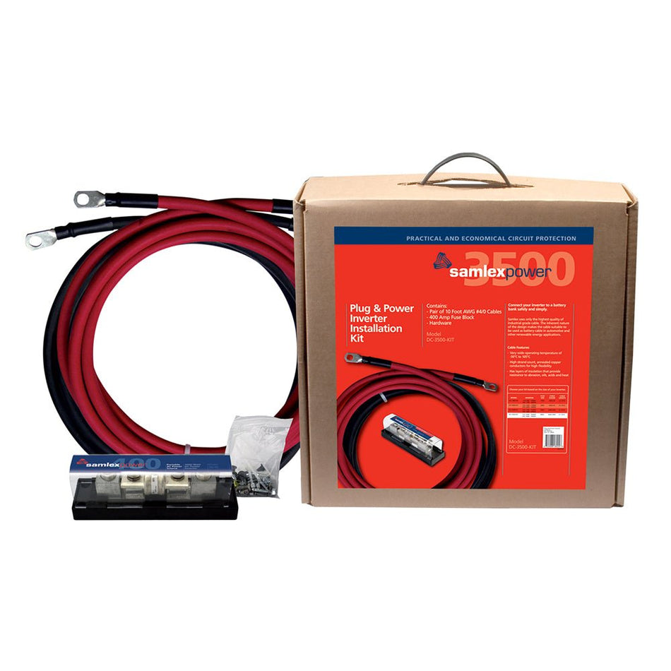 Samlex 400A Inverter Installation Kit f/3500W Inverter - Get Tight Gear