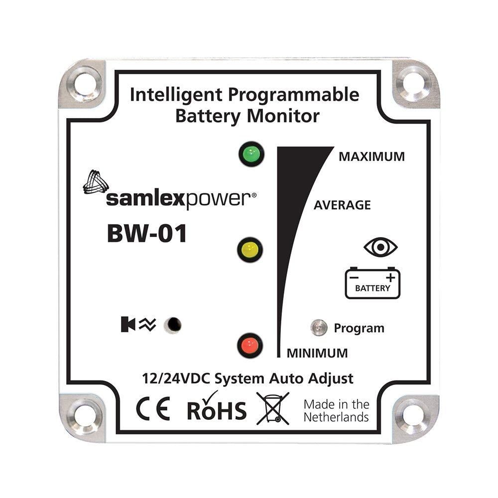 Samlex Battery Monitor - 12V or 24V - Programmable - Get Tight Gear