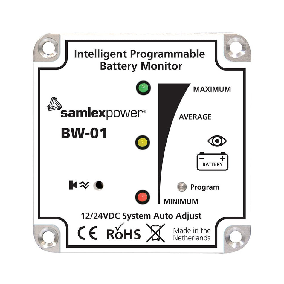 Samlex Battery Monitor - 12V or 24V - Programmable - Get Tight Gear