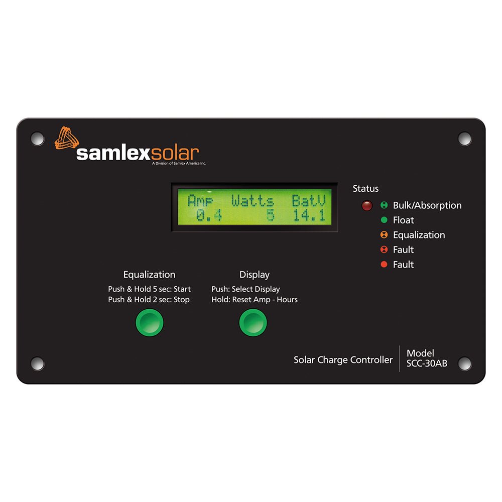Samlex Flush Mount Solar Charge Controller w/LCD Display - 30A - Get Tight Gear