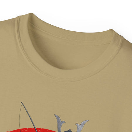 Samurai Fishing Spirit Unisex Ultra Cotton Tee - Japanese Inspired Graphic Shirt - Get Tight Gear