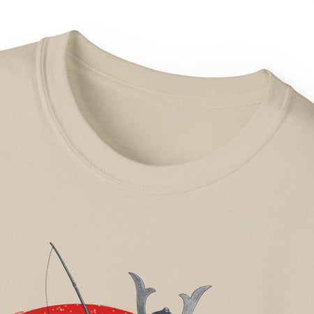 Samurai Fishing Spirit Unisex Ultra Cotton Tee - Japanese Inspired Graphic Shirt - Get Tight Gear