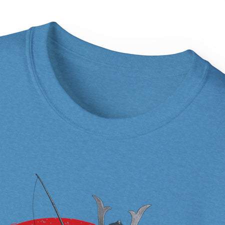 Samurai Fishing Spirit Unisex Ultra Cotton Tee - Japanese Inspired Graphic Shirt - Get Tight Gear