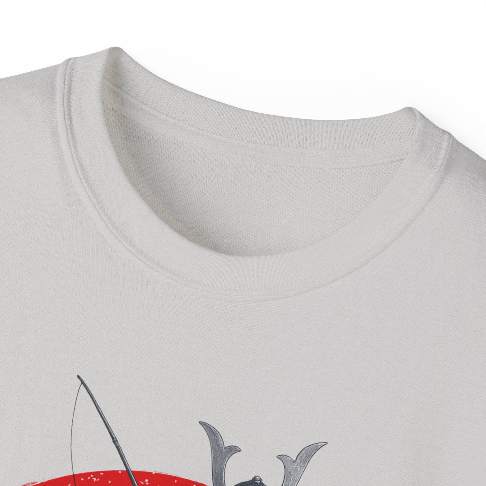 Samurai Fishing Spirit Unisex Ultra Cotton Tee - Japanese Inspired Graphic Shirt - Get Tight Gear