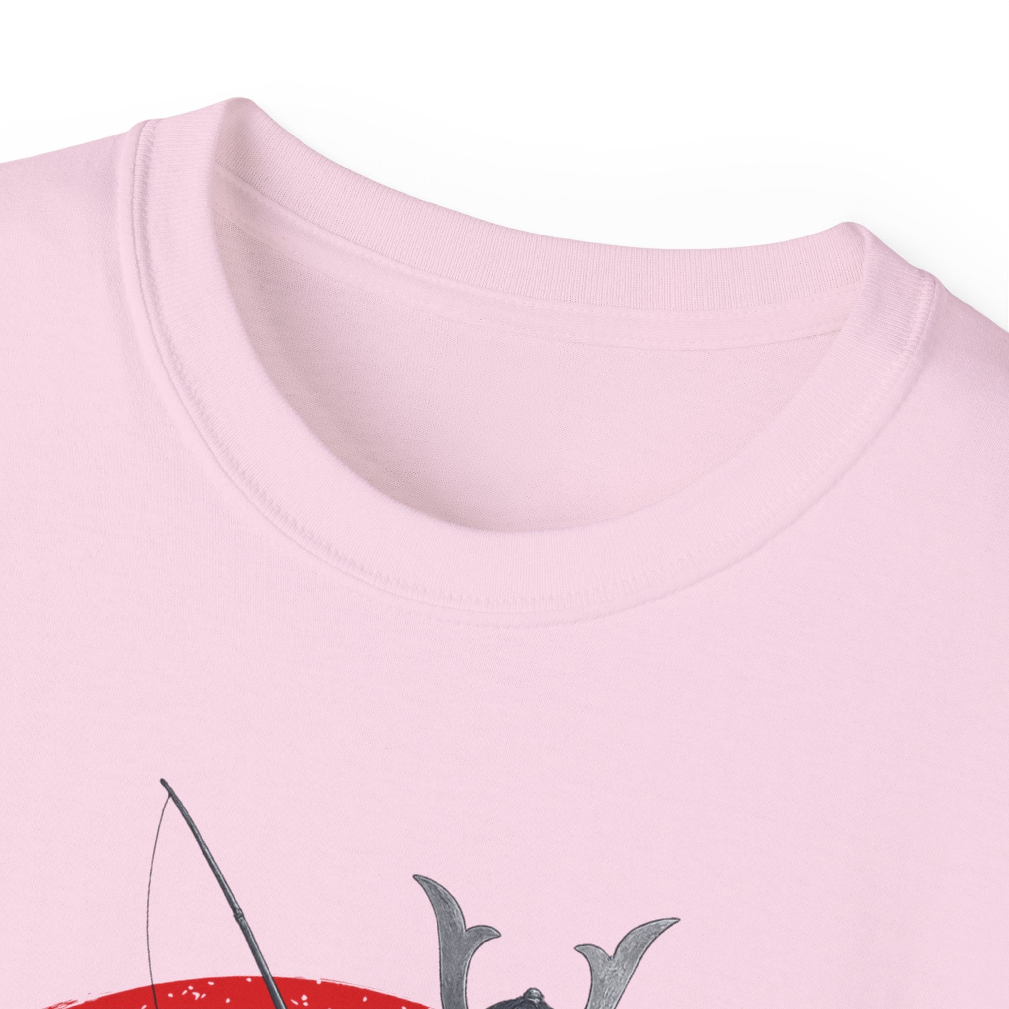 Samurai Fishing Spirit Unisex Ultra Cotton Tee - Japanese Inspired Graphic Shirt - Get Tight Gear