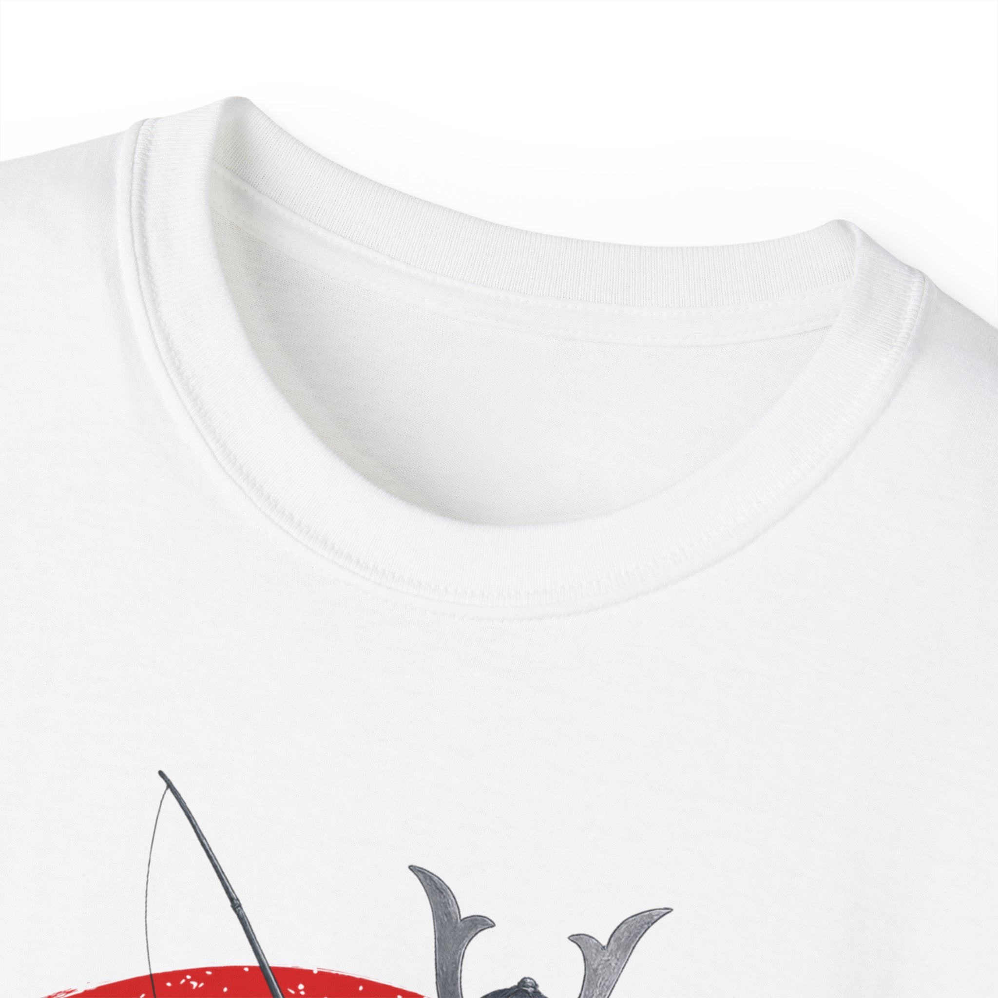 Samurai Fishing Spirit Unisex Ultra Cotton Tee - Japanese Inspired Graphic Shirt - Get Tight Gear