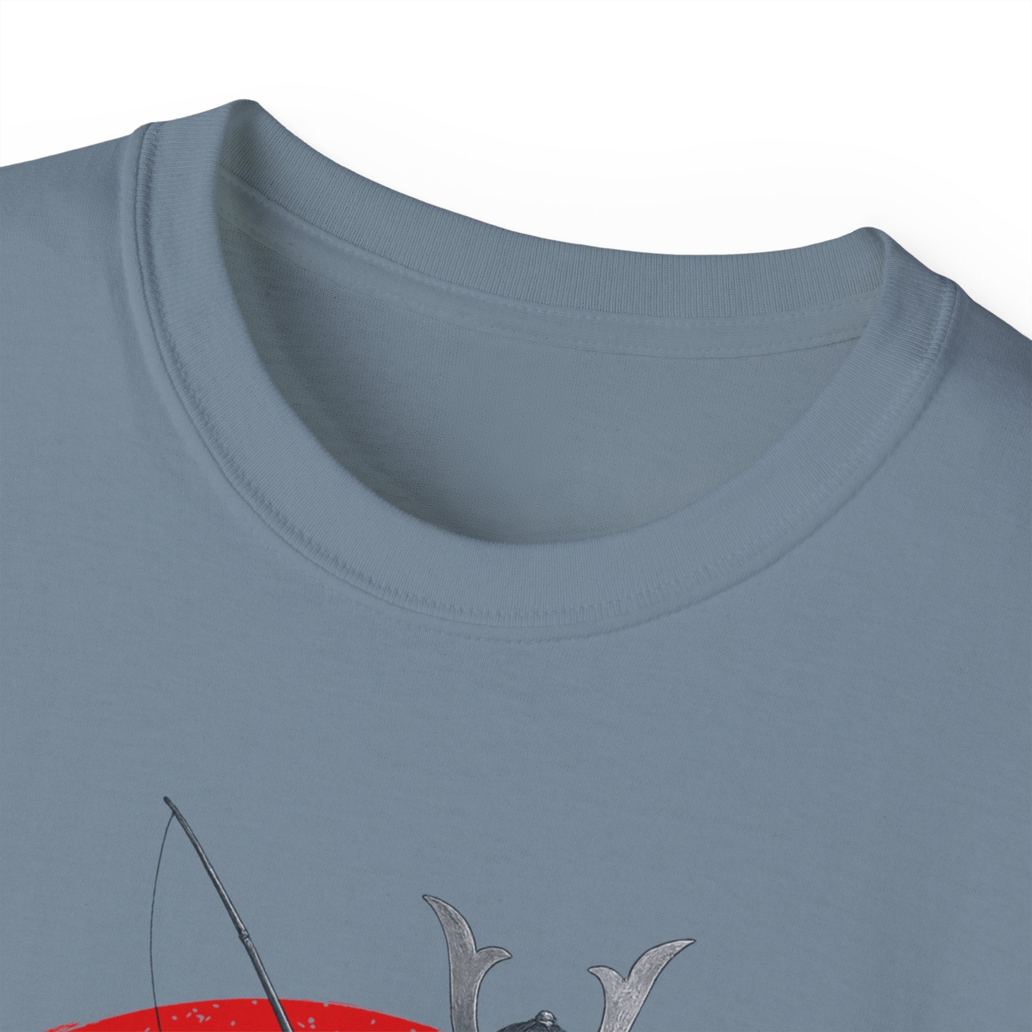 Samurai Fishing Spirit Unisex Ultra Cotton Tee - Japanese Inspired Graphic Shirt - Get Tight Gear