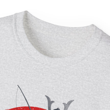 Samurai Fishing Spirit Unisex Ultra Cotton Tee - Japanese Inspired Graphic Shirt - Get Tight Gear
