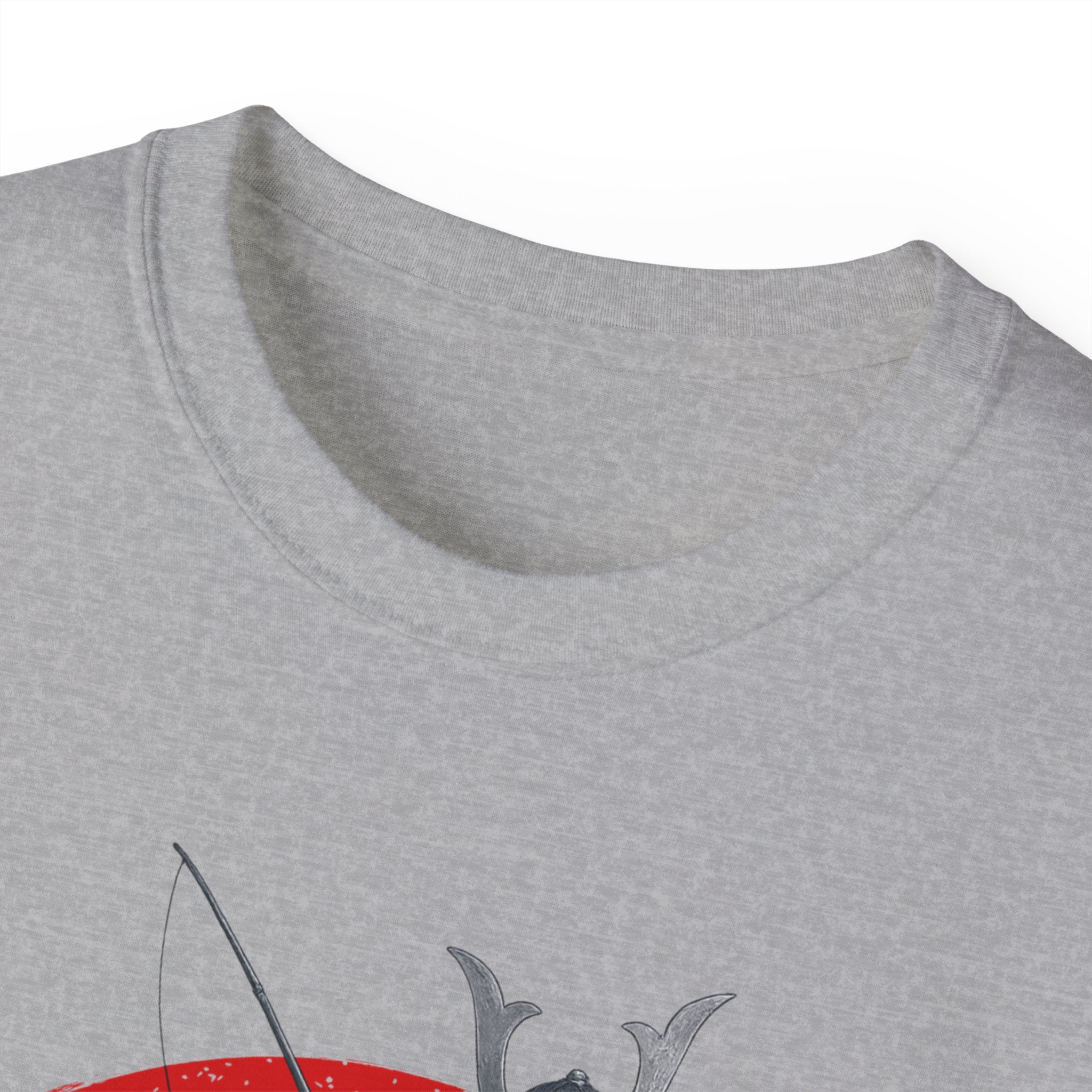 Samurai Fishing Spirit Unisex Ultra Cotton Tee - Japanese Inspired Graphic Shirt - Get Tight Gear