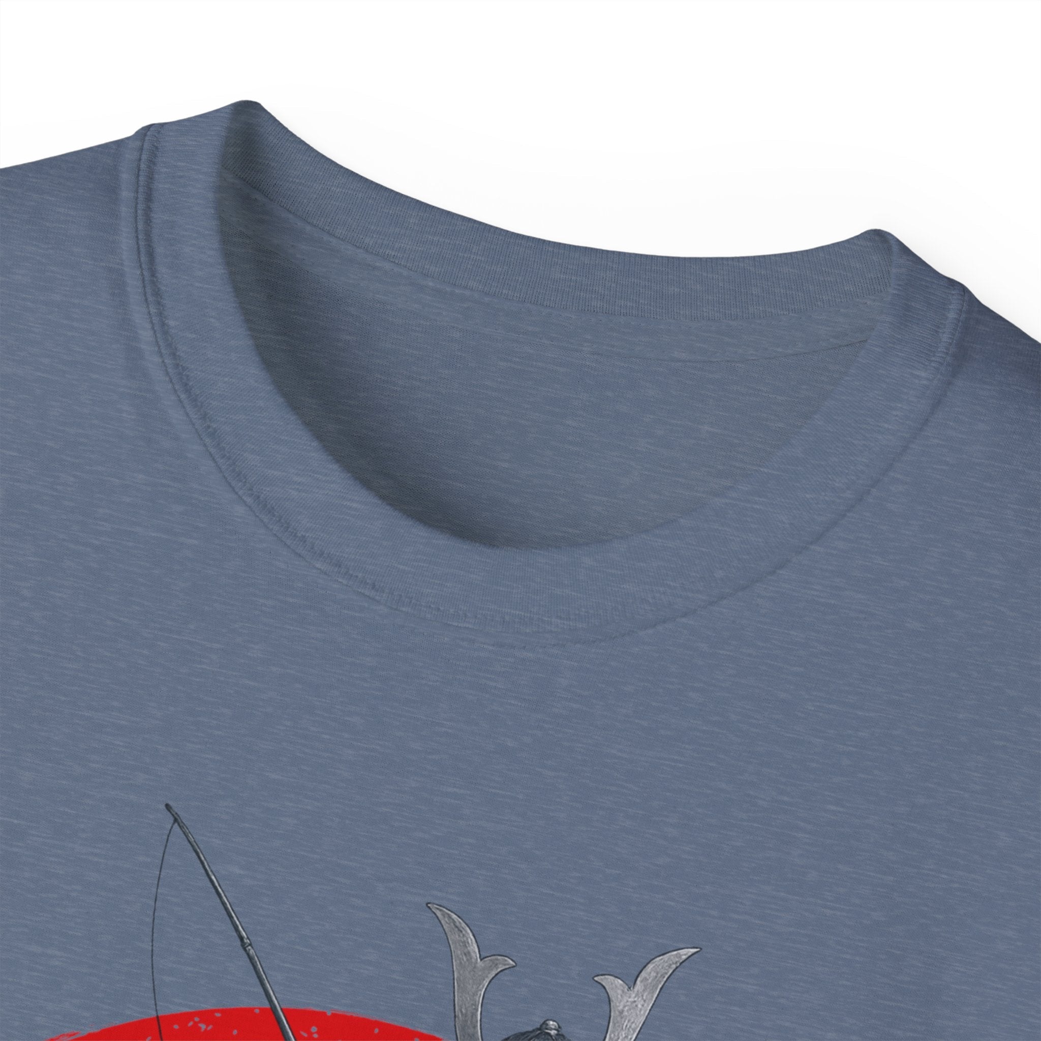 Samurai Fishing Spirit Unisex Ultra Cotton Tee - Japanese Inspired Graphic Shirt - Get Tight Gear