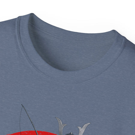 Samurai Fishing Spirit Unisex Ultra Cotton Tee - Japanese Inspired Graphic Shirt - Get Tight Gear
