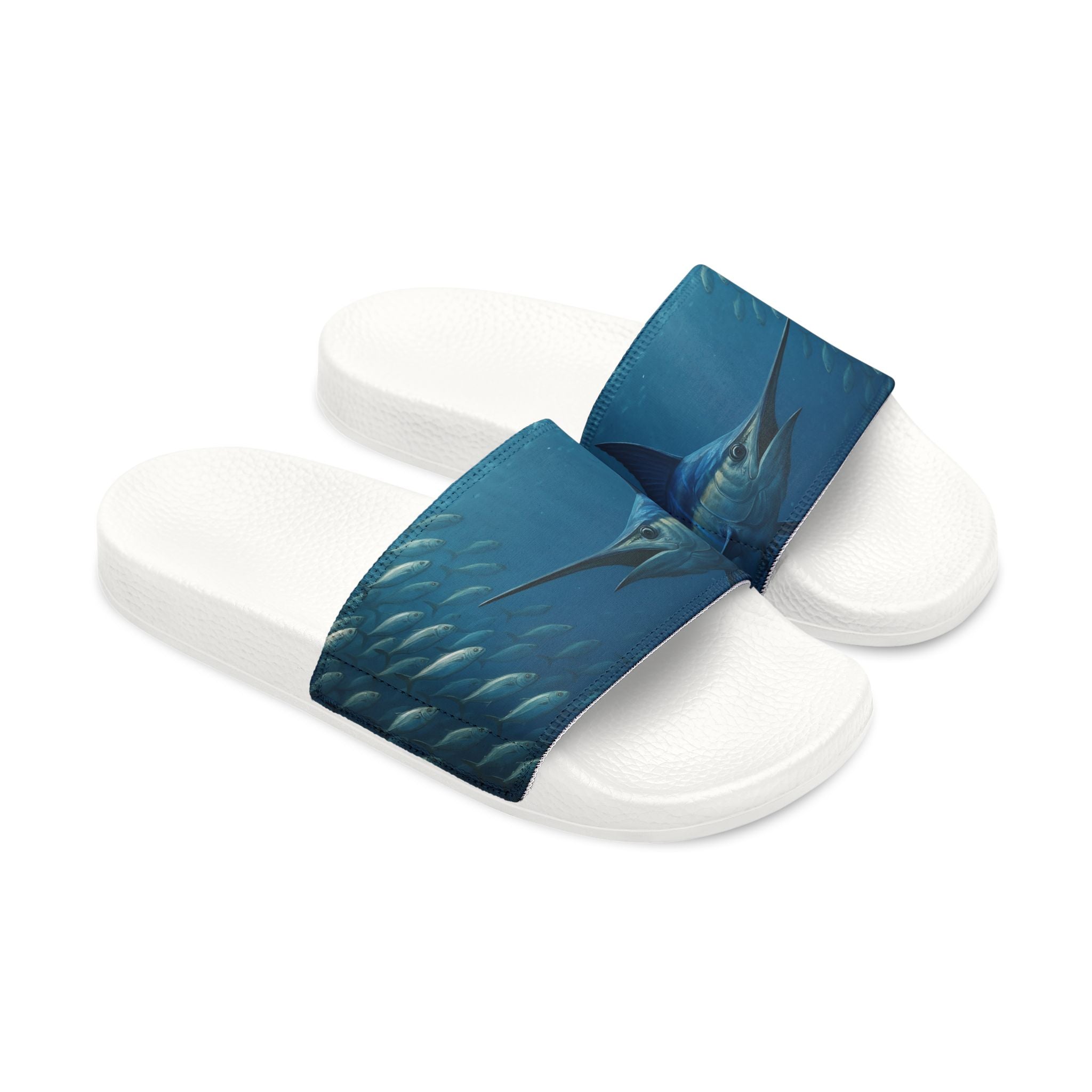 Sandals - Men's Blue Marlin Inspired Removable - Strap Sandals - Get Tight Gear