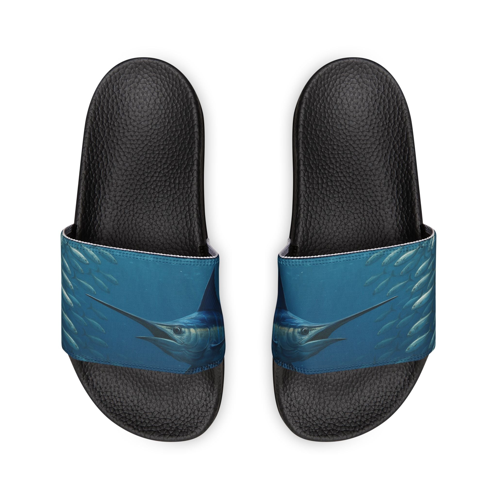 Sandals - Men's Blue Marlin Inspired Removable - Strap Sandals - Get Tight Gear
