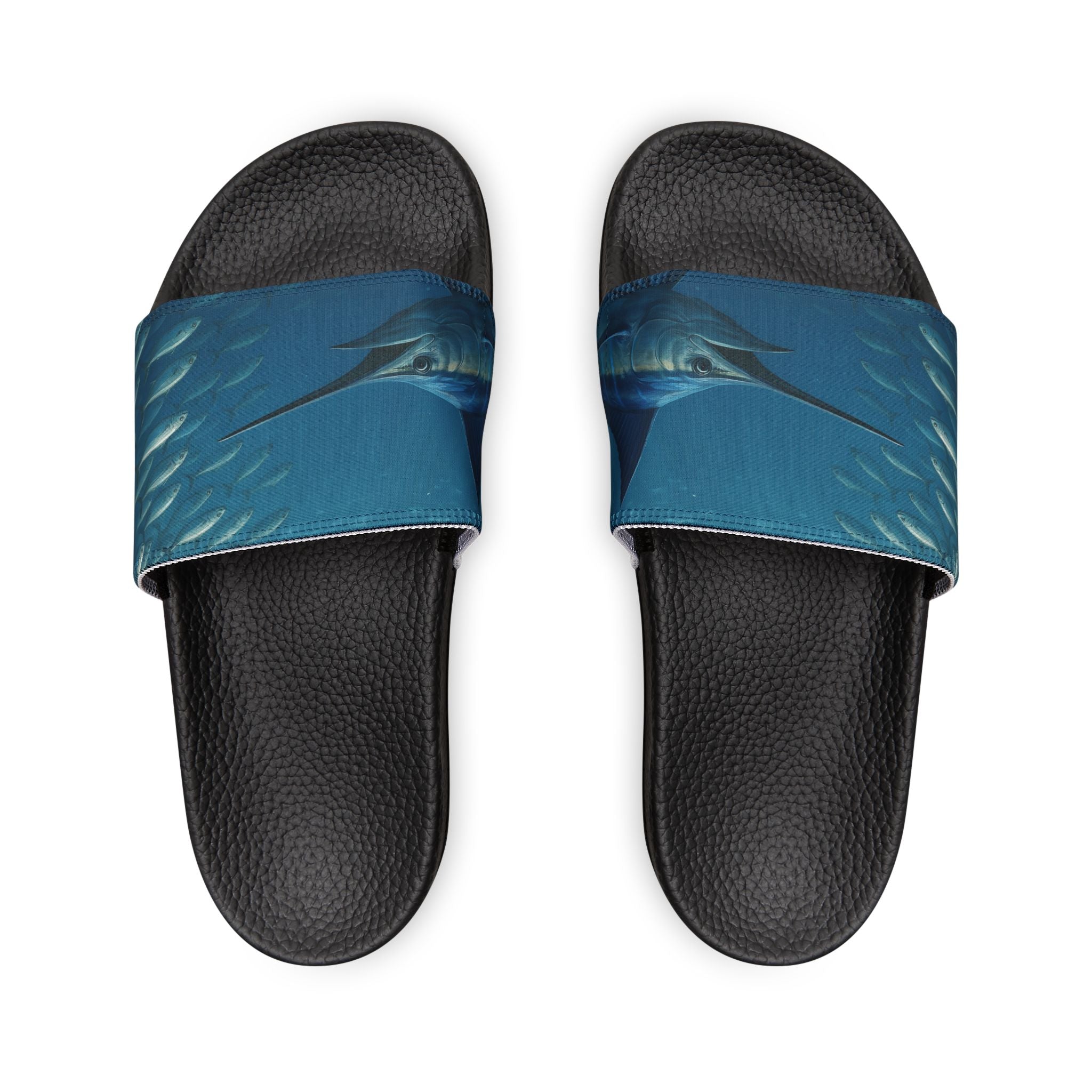 Sandals - Men's Blue Marlin Inspired Removable - Strap Sandals - Get Tight Gear