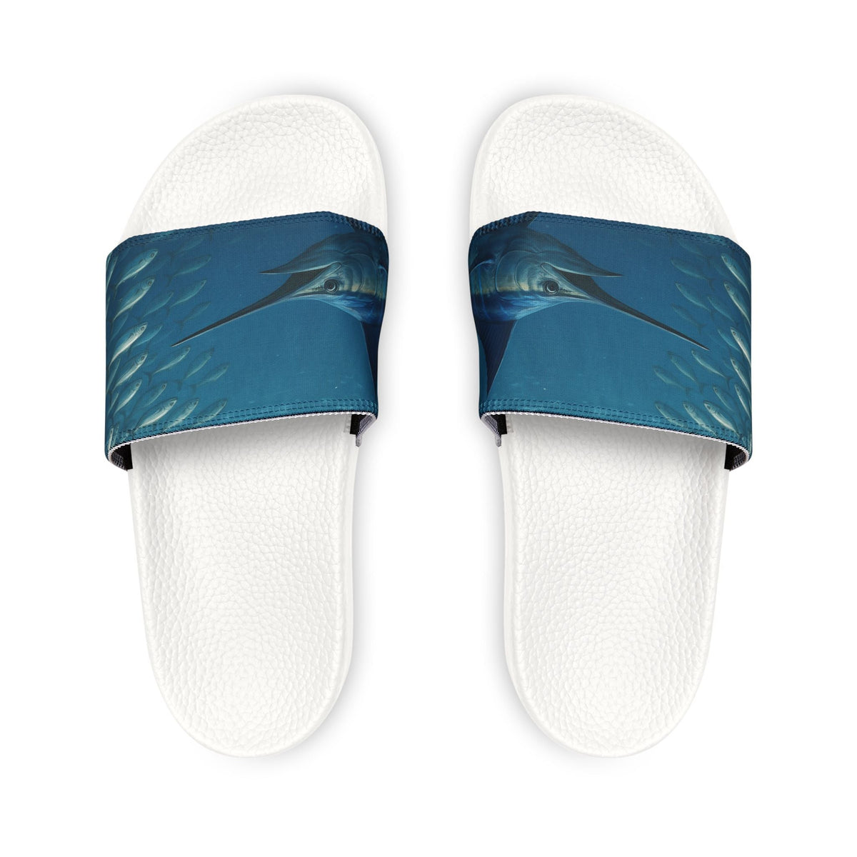 Sandals - Men's Blue Marlin Inspired Removable - Strap Sandals - Get Tight Gear