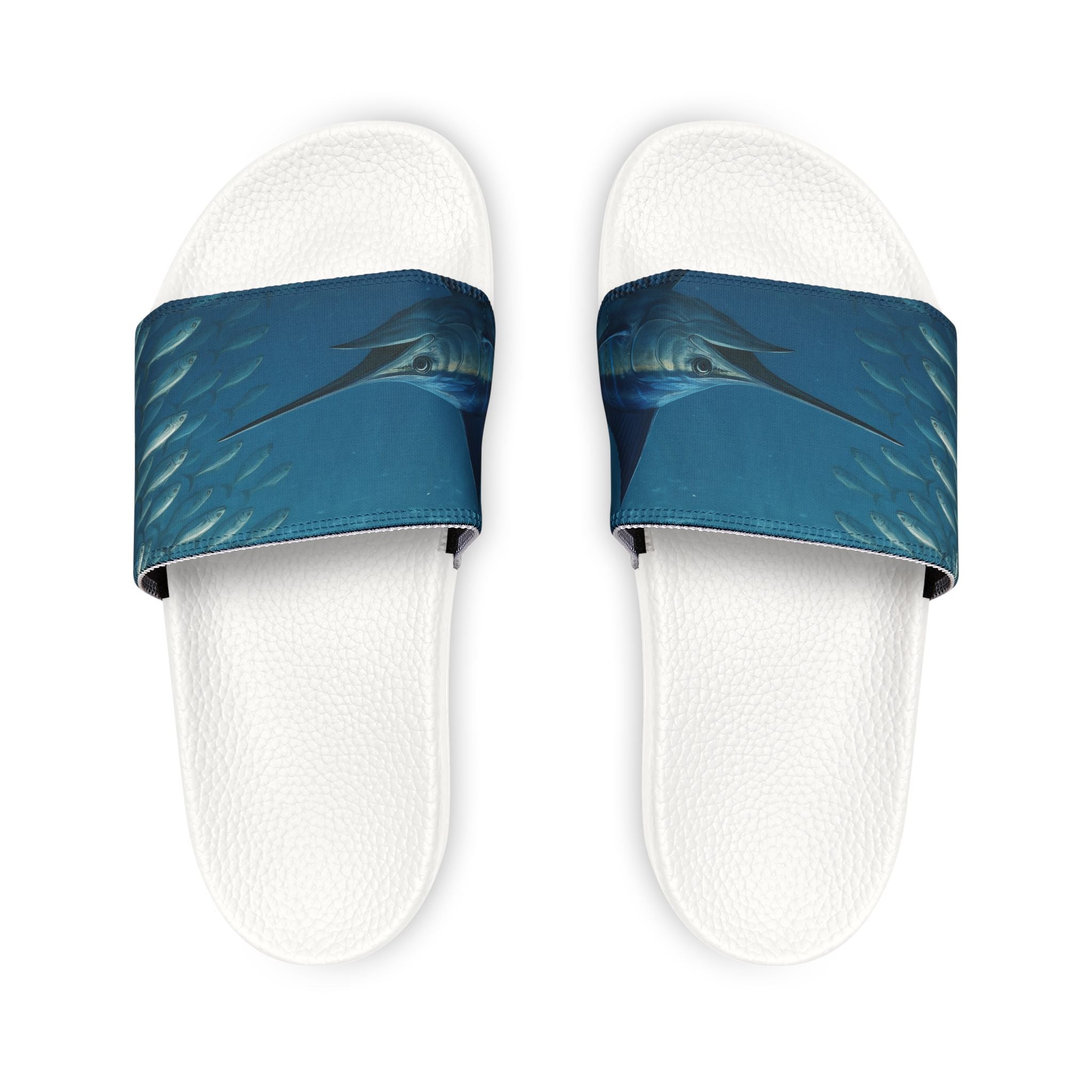 Sandals - Men's Blue Marlin Inspired Removable - Strap Sandals - Get Tight Gear