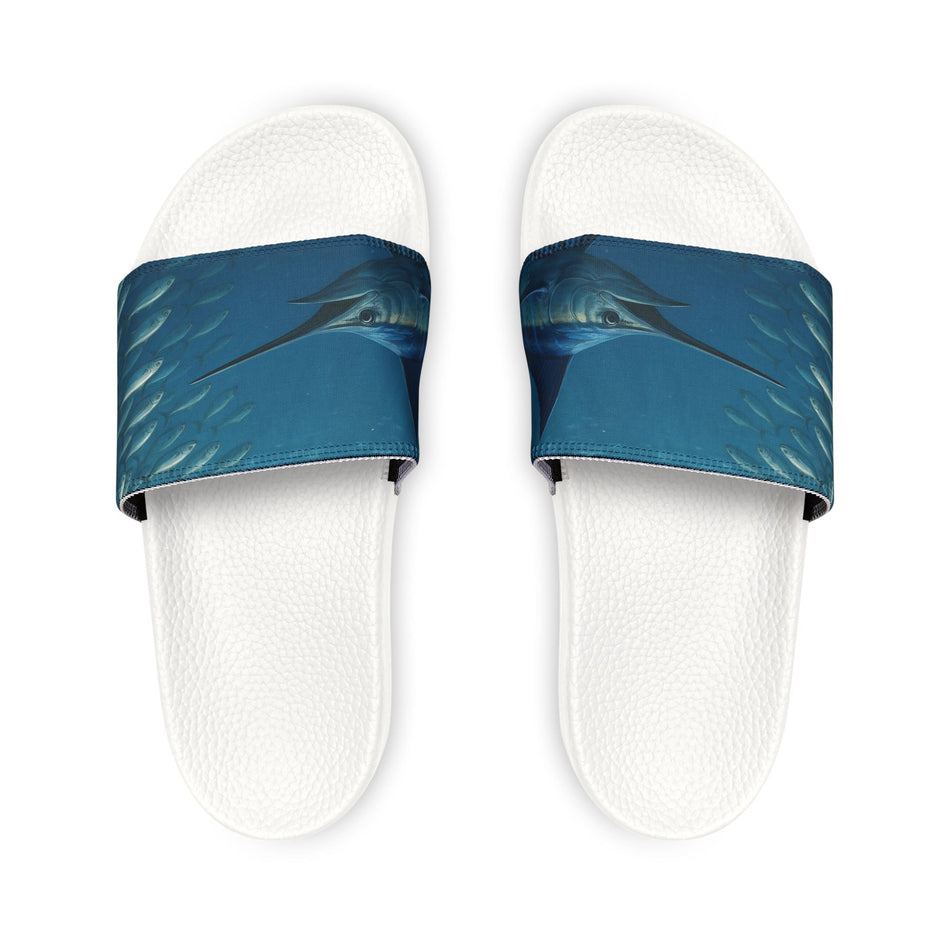 Sandals - Men's Blue Marlin Inspired Removable - Strap Sandals - Get Tight Gear
