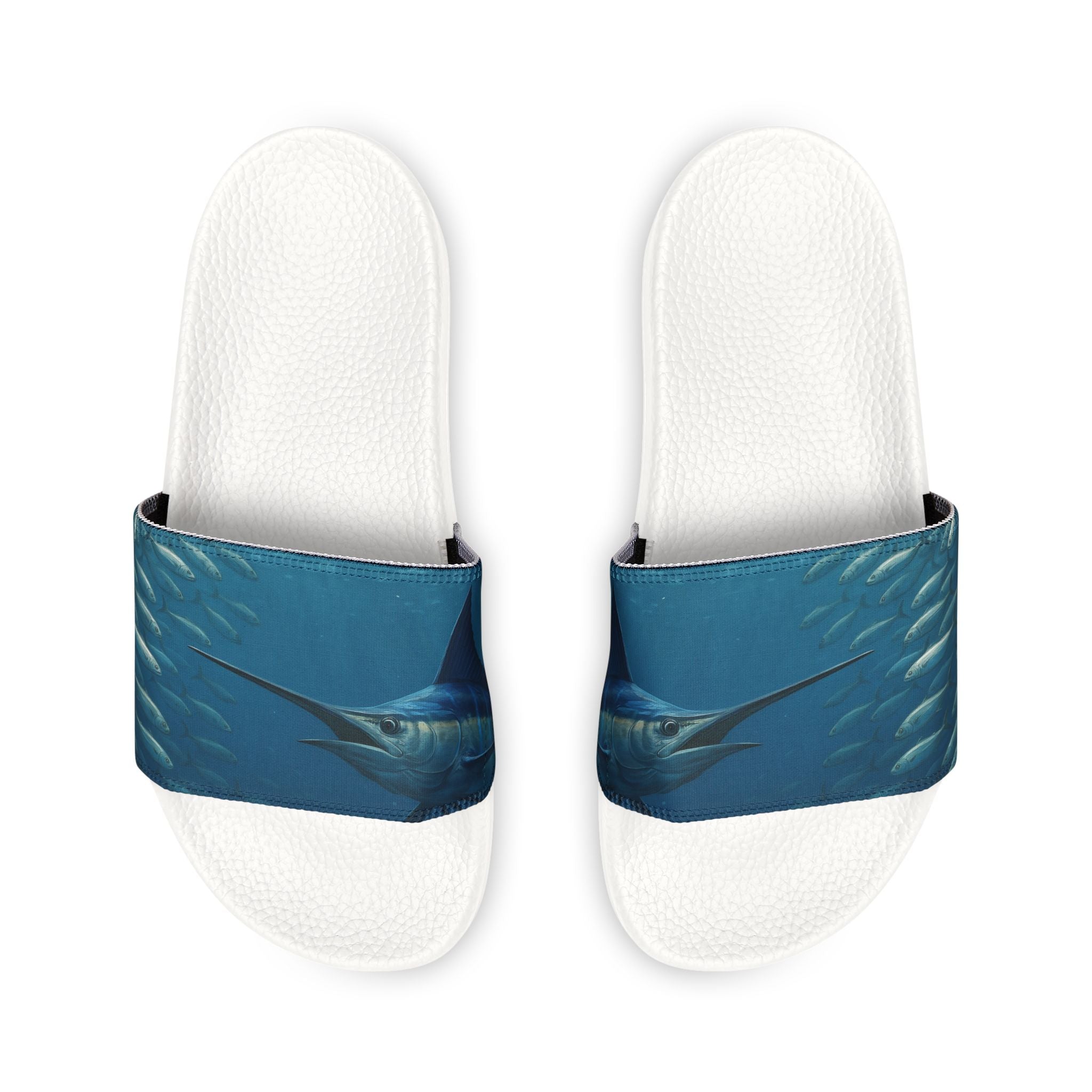 Sandals - Men's Blue Marlin Inspired Removable - Strap Sandals - Get Tight Gear