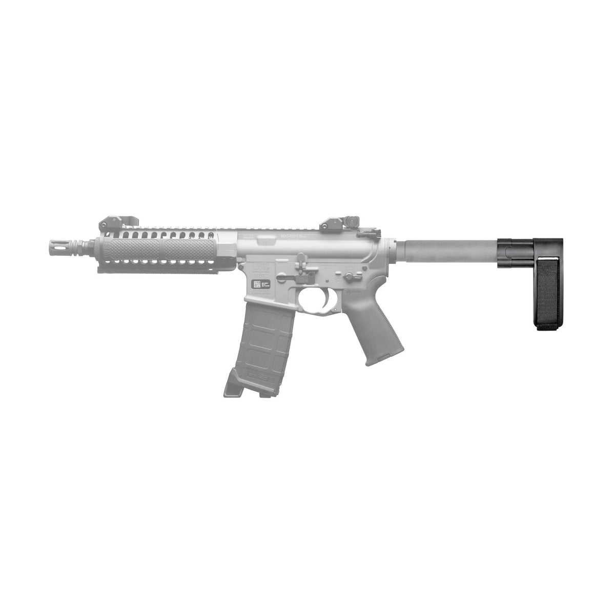 SB TACT AR MINI PISTOL BRACE BLK - Get Tight Gear