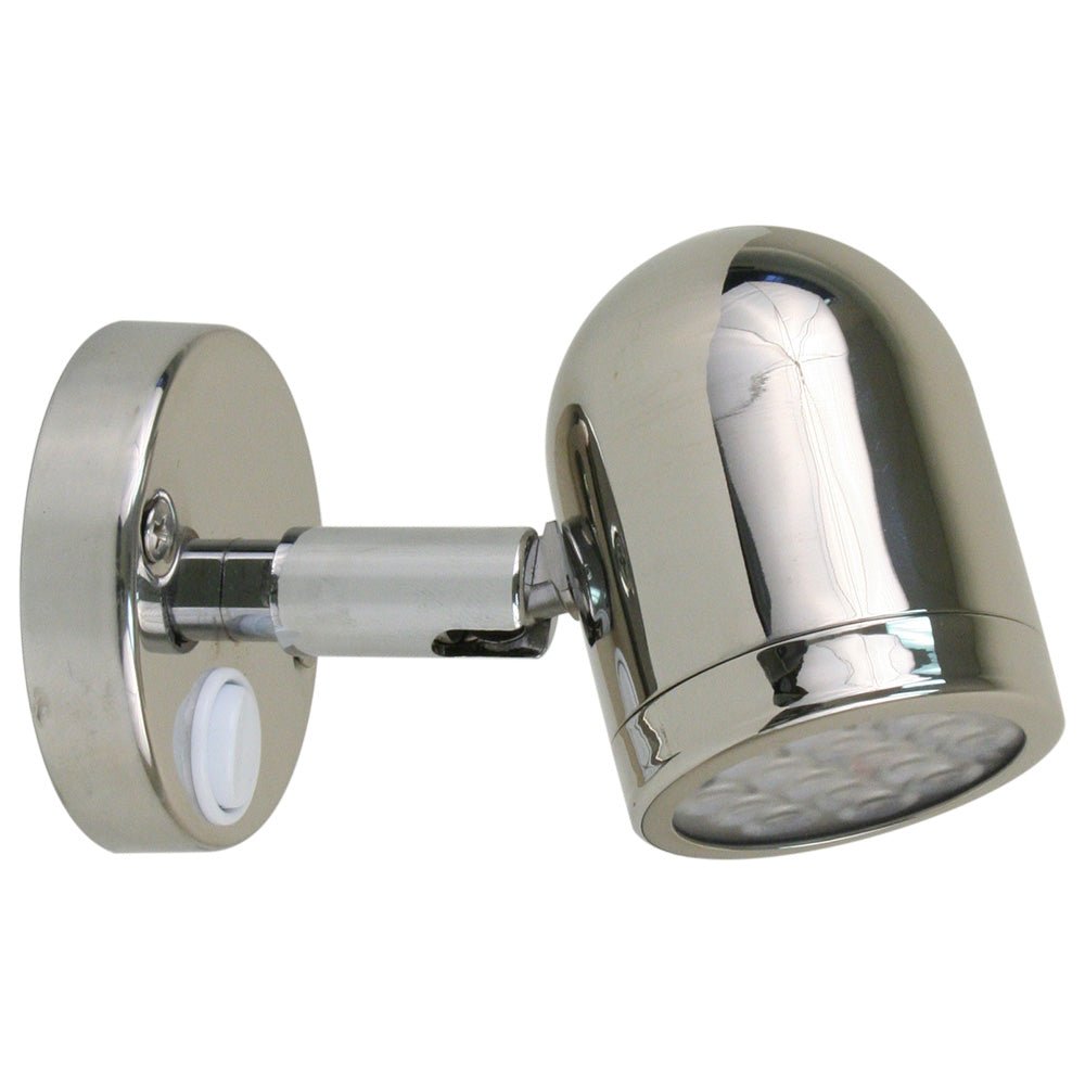 Scandvik LED 304 Stainless Steel LED Reading Light - 8 - 30V - Get Tight Gear