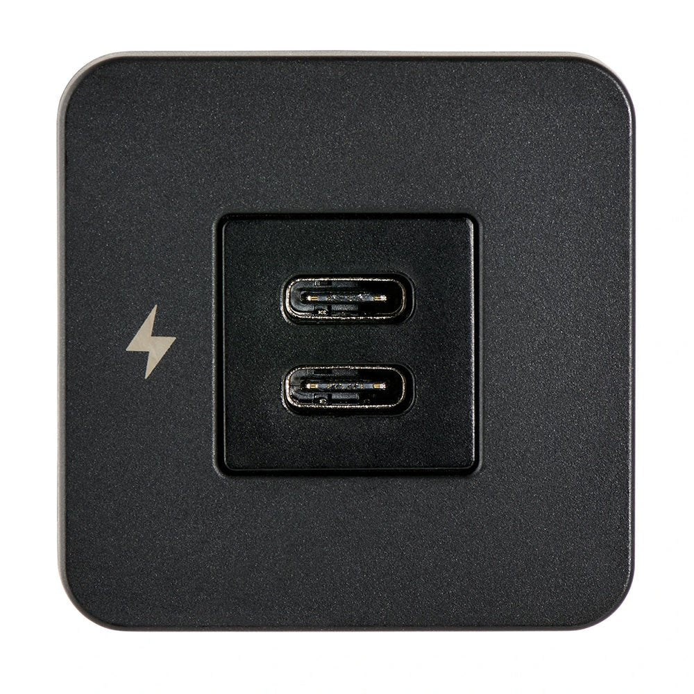 Scanstrut TILE USB - C Interior Charging Socket - 12/24V - Black Bezel - Get Tight Gear