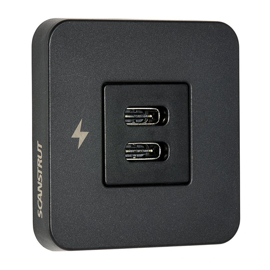 Scanstrut TILE USB - C Interior Charging Socket - 12/24V - Black Bezel - Get Tight Gear