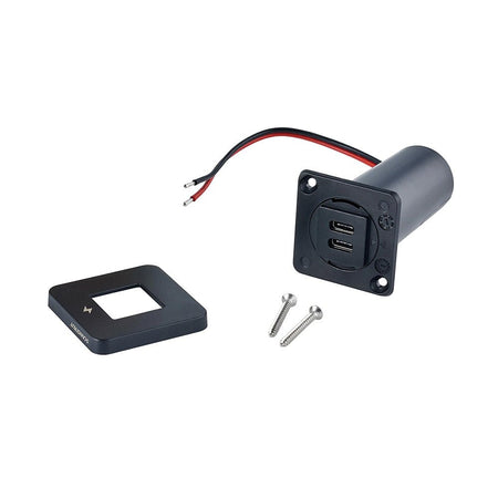 Scanstrut TILE USB - C Interior Charging Socket - 12/24V - Black Bezel - Get Tight Gear