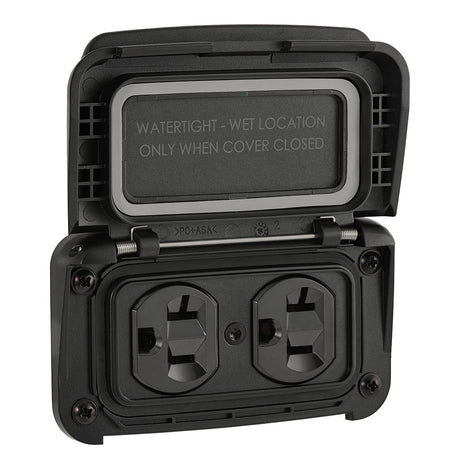 Scanstrut Ventura Series Dual AC Outlet - 125V - 20A - Get Tight Gear