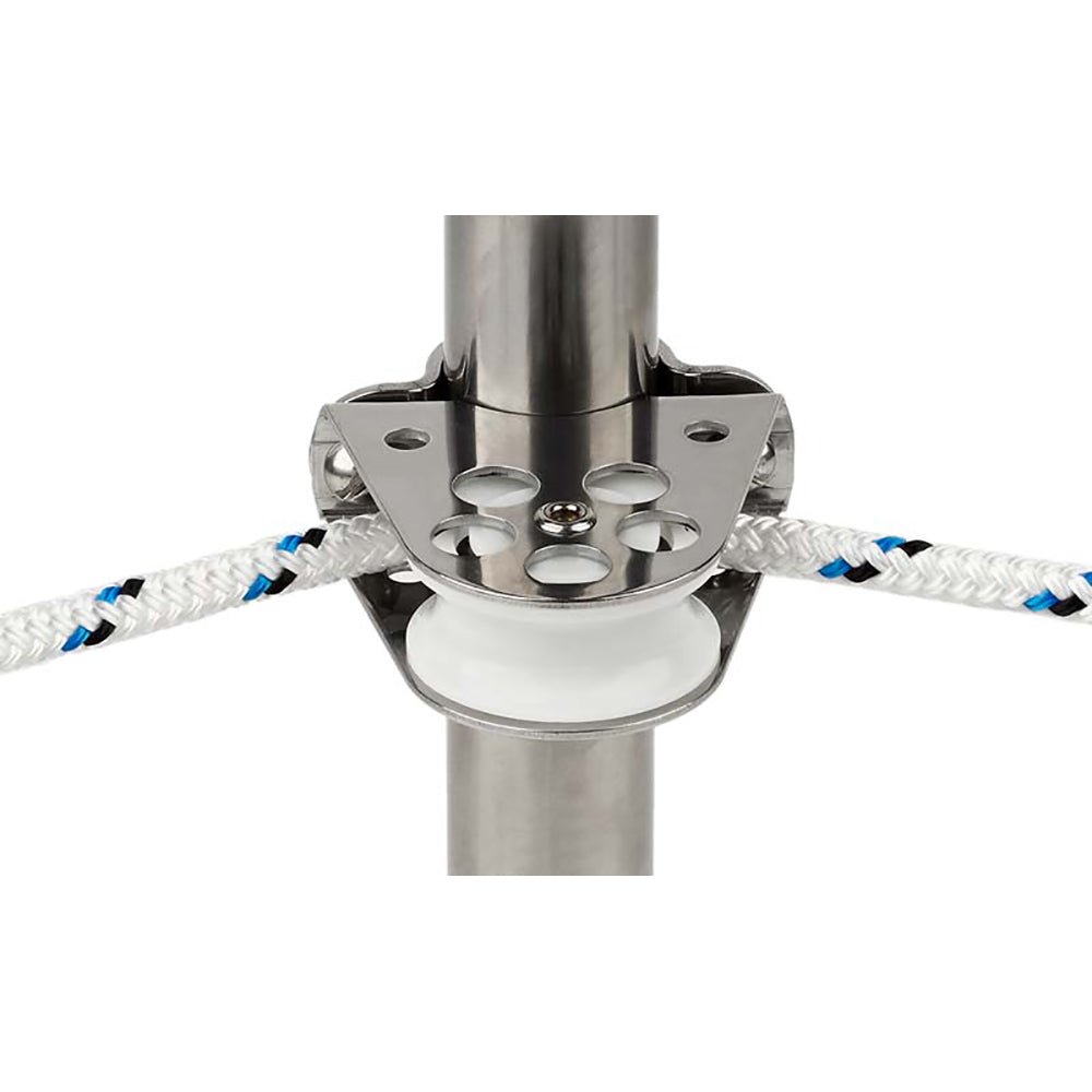 Schaefer Clamp - On Furling Line Stanchion Lead Block - 1" Ball Bearing - Get Tight Gear