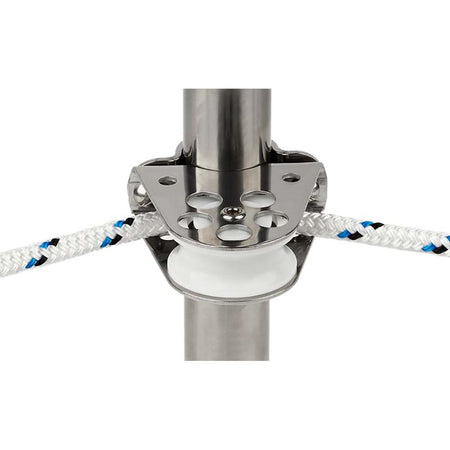 Schaefer Clamp - On Furling Line Stanchion Lead Block - 1" Ball Bearing - Get Tight Gear