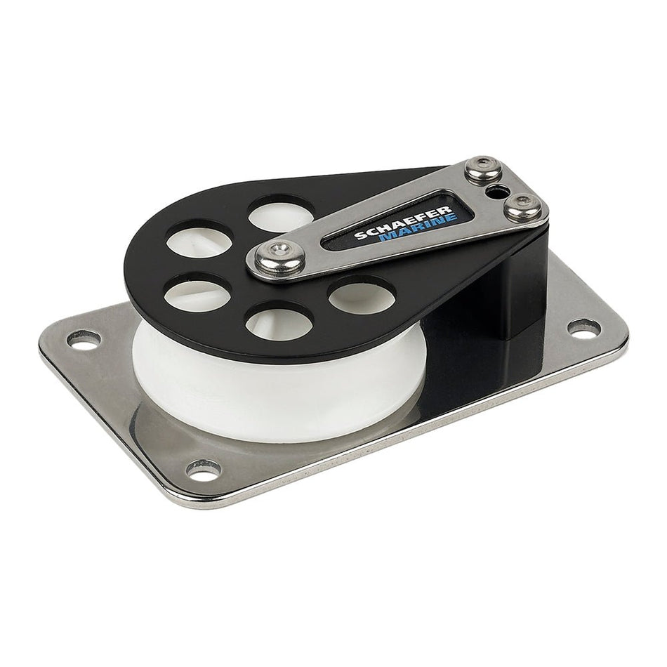 Schaefer Series 7 Flat Base/Aluminum Cheek/Delrin Sheave - Get Tight Gear