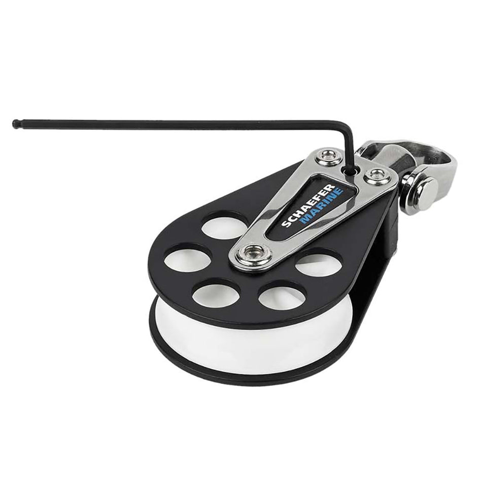 Schaefer Single Aluminum Block - 51mm Sheave - Get Tight Gear