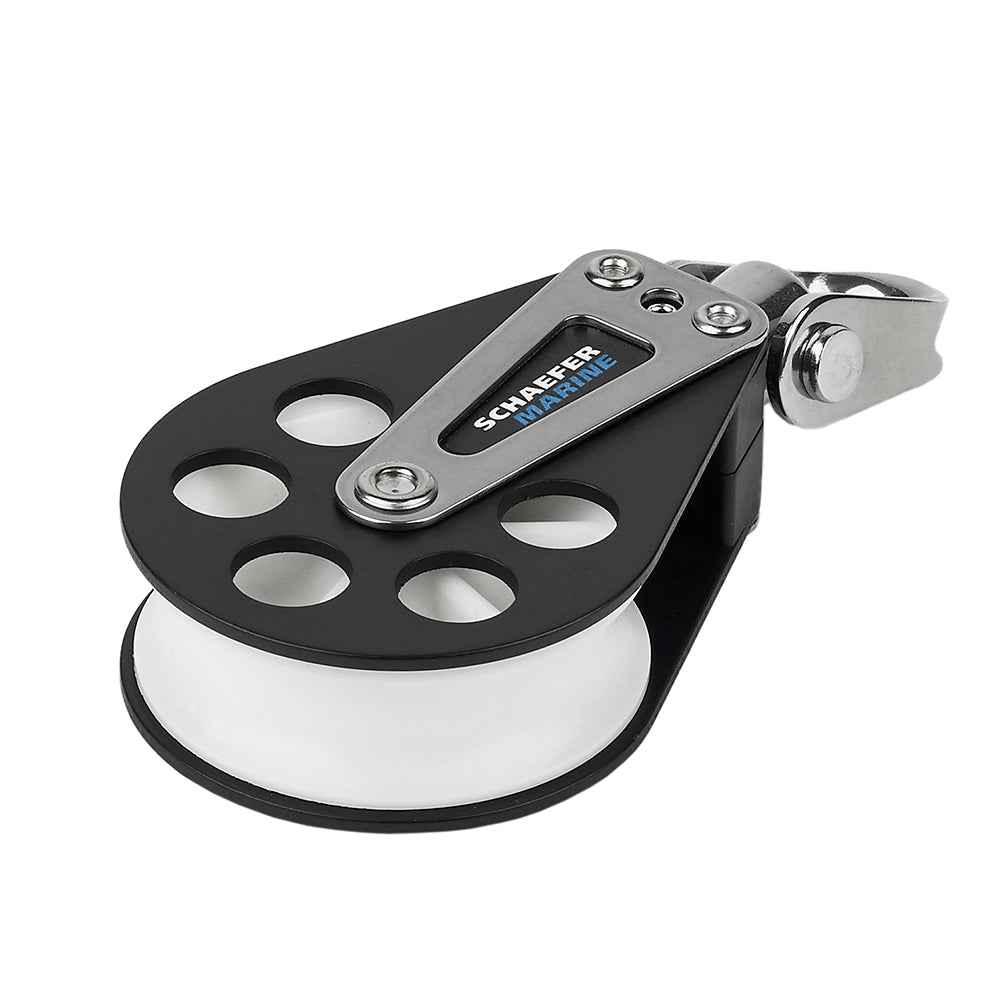 Schaefer Single Aluminum Block - 60mm Sheave - Get Tight Gear