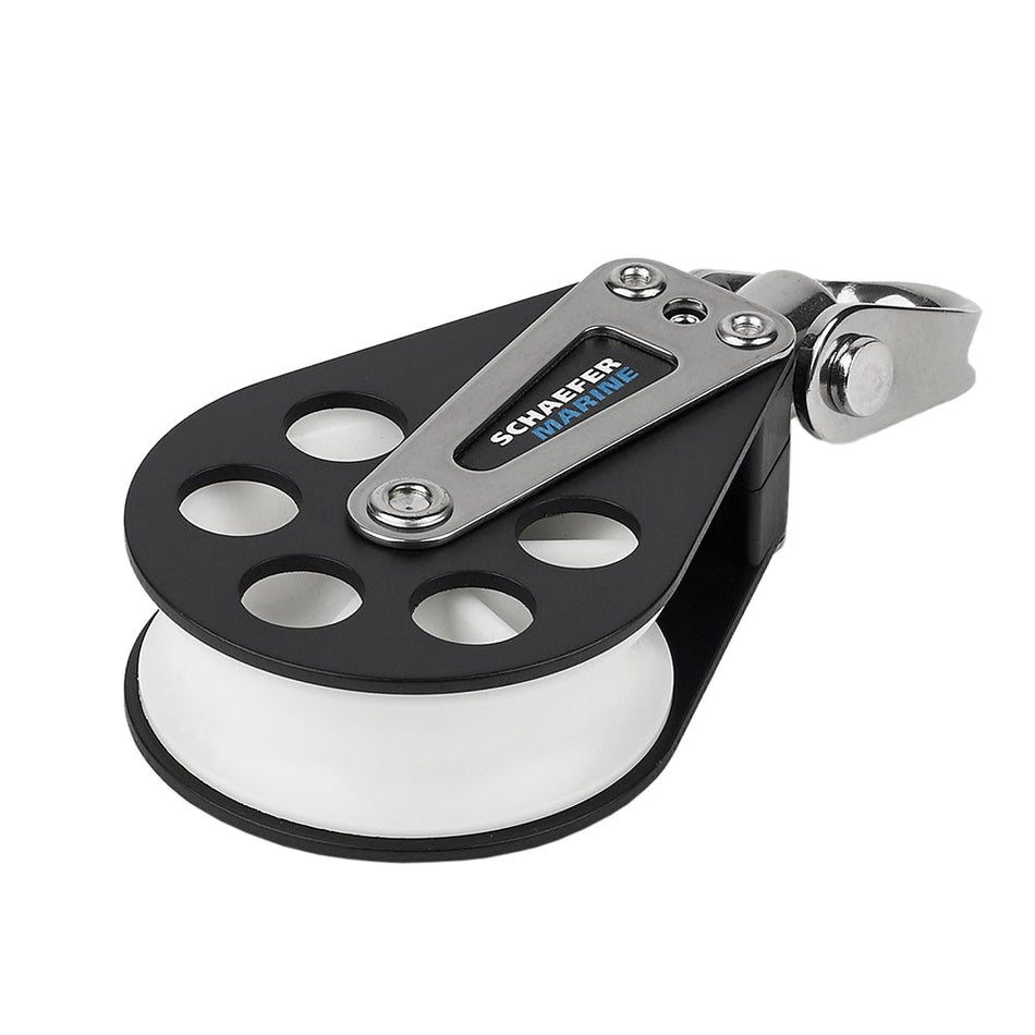 Schaefer Single Aluminum Block - 60mm Sheave - Get Tight Gear