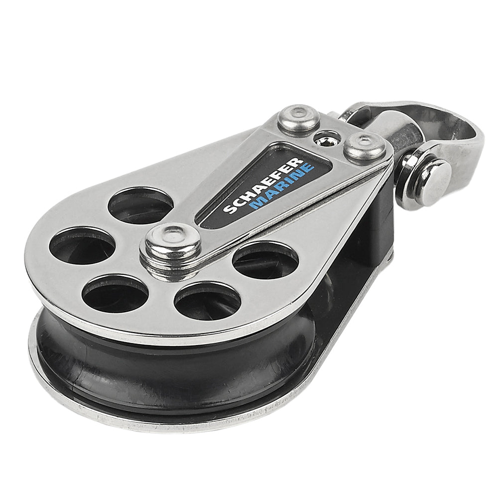 Schaefer Single Stainless Steel Block - 51mm Sheave - Get Tight Gear