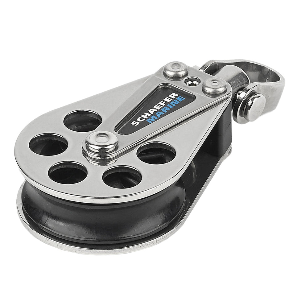 Schaefer Single Stainless Steel Block - 51mm Sheave - Get Tight Gear