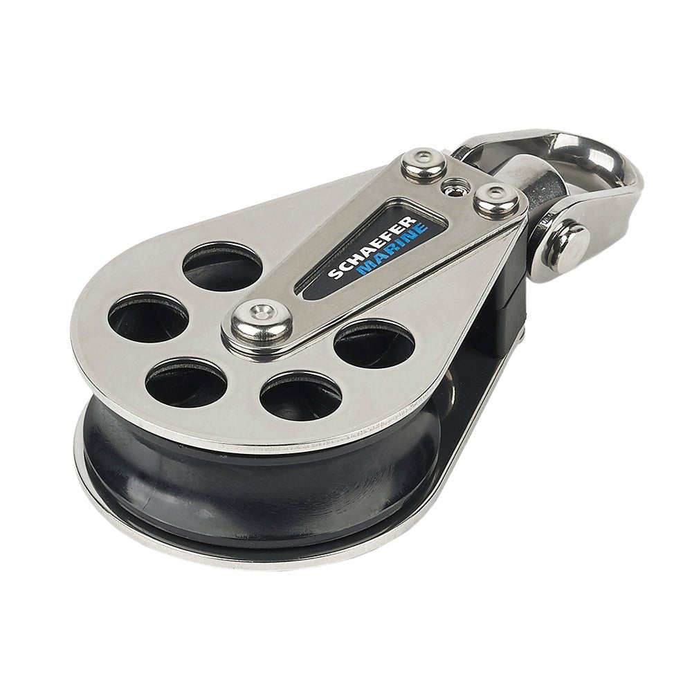 Schaefer Single Stainless Steel Block - 60mm Sheave - Get Tight Gear