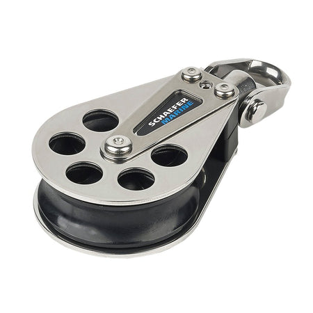Schaefer Single Stainless Steel Block - 60mm Sheave - Get Tight Gear
