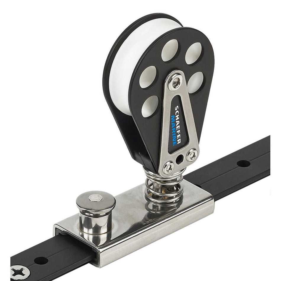 Schaefer Spring Loaded/Lined Slide/Aluminum f/1" T - Track - Get Tight Gear