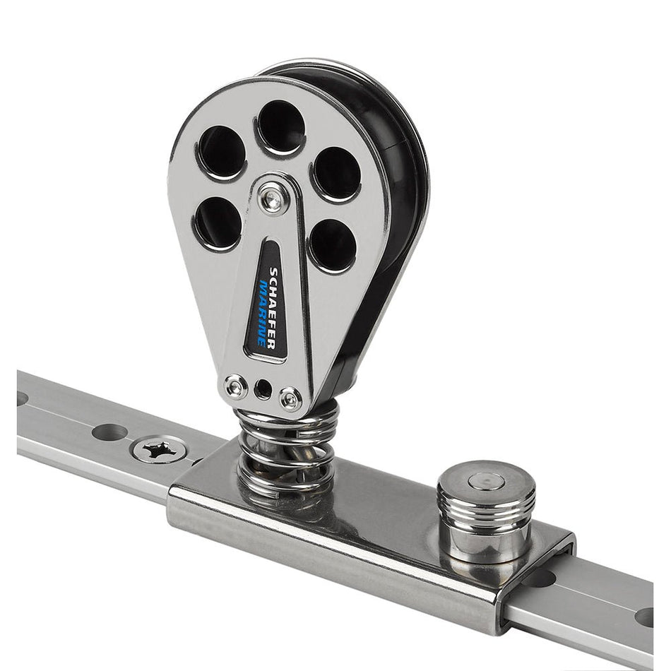 Schaefer Spring Loaded/Lined Slide/Stainless Steel f/1 - 1/4" T - Track - Get Tight Gear
