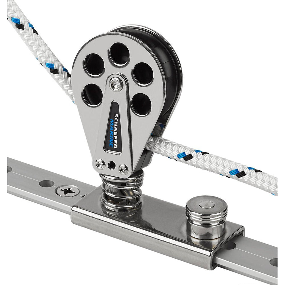 Schaefer Spring Loaded/Lined Slide/Stainless Steel f/1 - 1/4" T - Track - Get Tight Gear