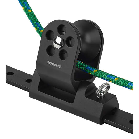 Schaefer Twin Sheet Block f/1 - 1/4" T - Track - Black - Get Tight Gear